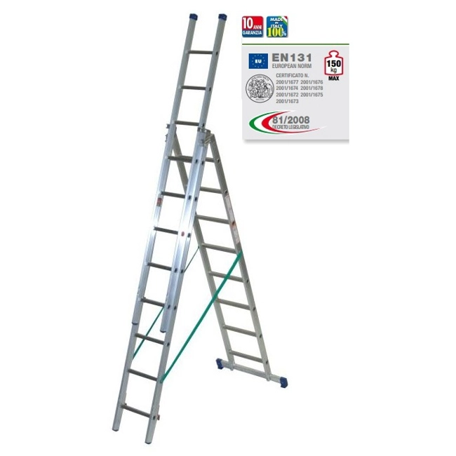 Vendita online Scala allungabile 3 rampe 5,65 m. modello Super Prima